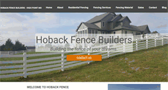 Desktop Screenshot of hobackfence.com