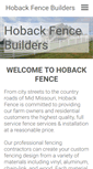 Mobile Screenshot of hobackfence.com