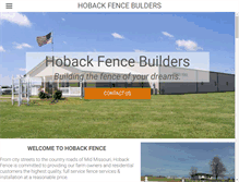 Tablet Screenshot of hobackfence.com